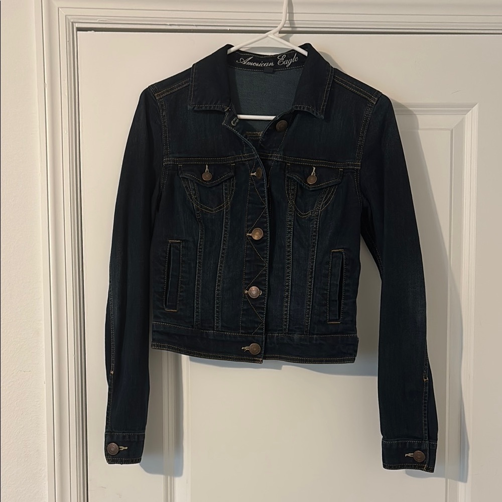 American Eagle Outfitters Dark Jean Jacket